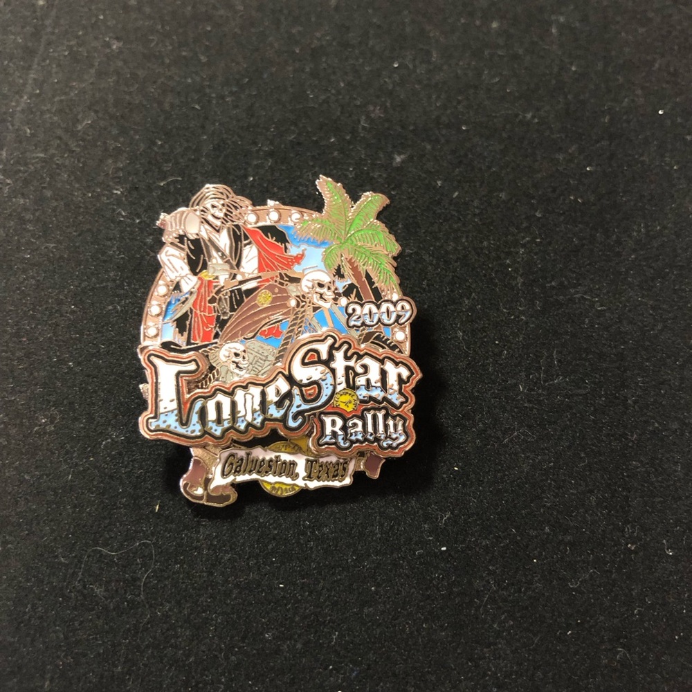 Lone Star Rally Galveston Texas 2009 annual biker enamel pin